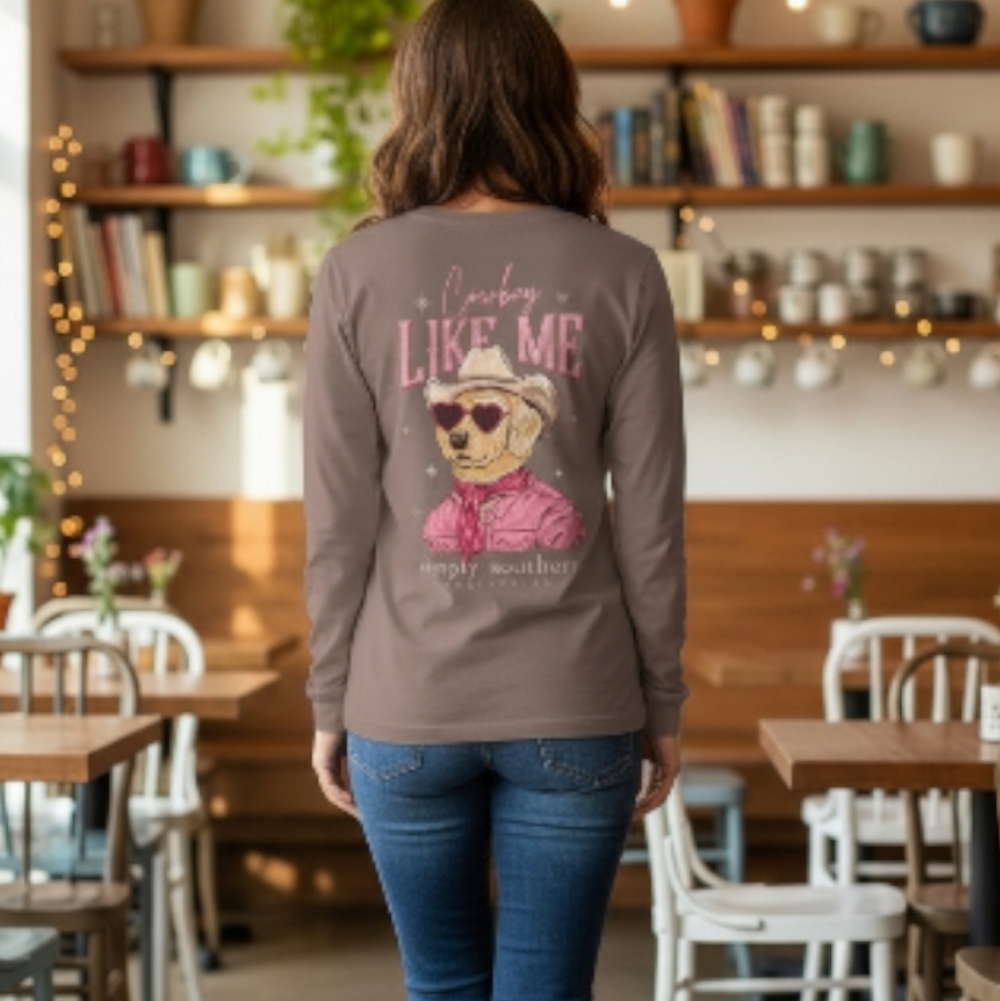 “Cowboy Like Me” Simply Southern Shirt